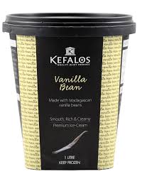 KEFALOS VANILLA BEAN ICE CREAM (1L)