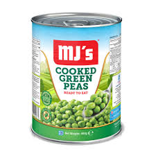 MJ'S COOKED GREEN PEAS (400G)