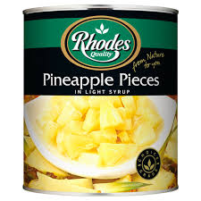 Canned Pineaple Pieces In Syrup 3kg