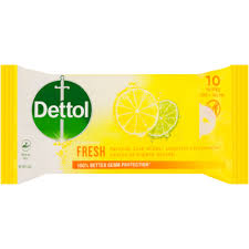 DETTOL HYGIENE WIPES FRESH10S