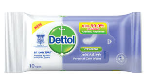 DETTOL HYGIENE SENSITIVE 10 WIPES