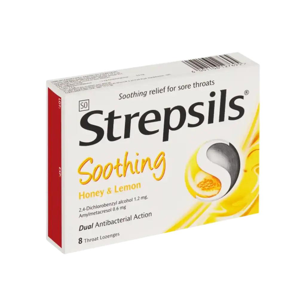STREPSILS SOOTHING HONEY & LEMON 8'S