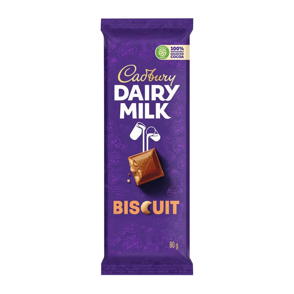 CADBURY DAIRY MILK BISCUIT 80G