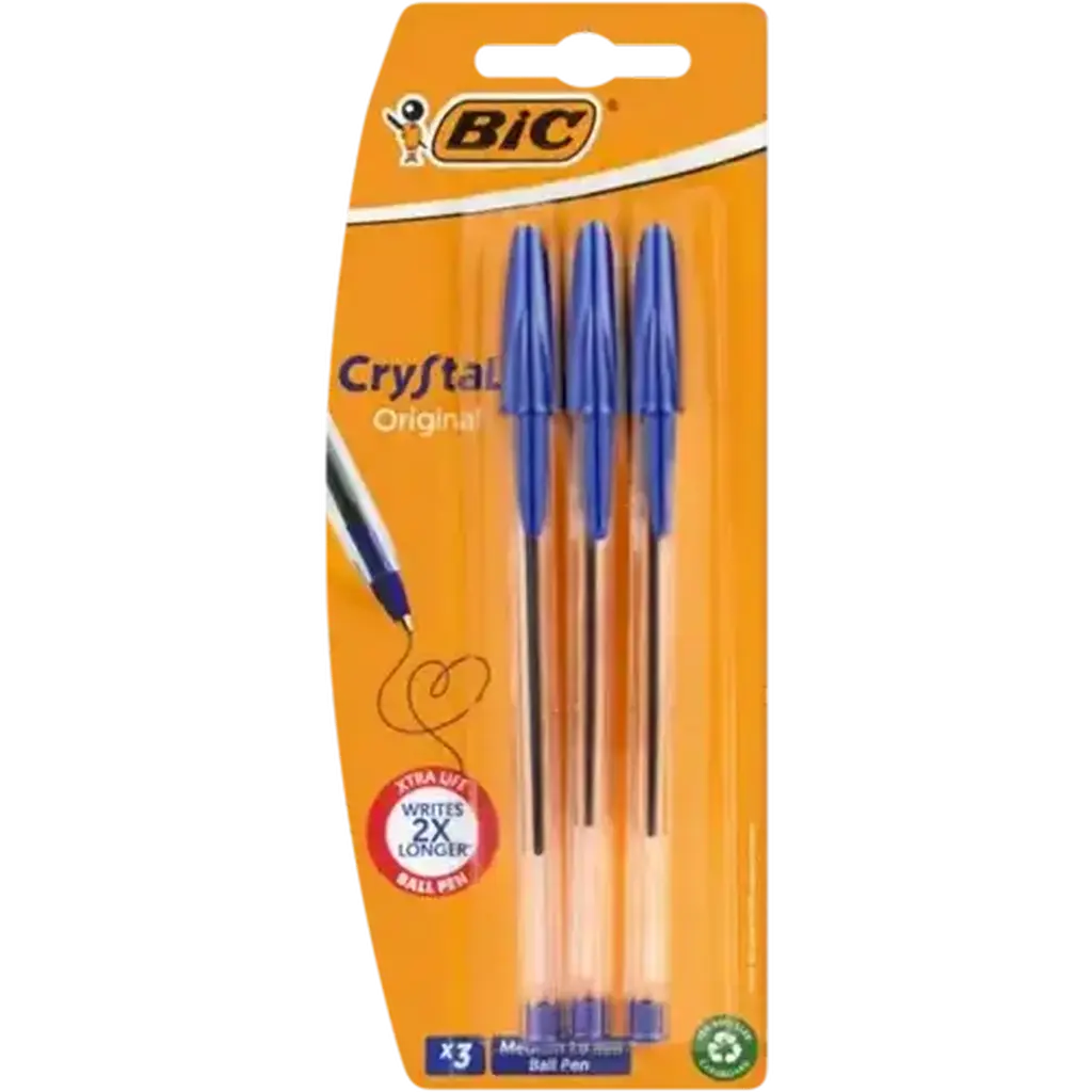 BIC CRYSTAL EXTRA LIFE BLISTER BLUE 3