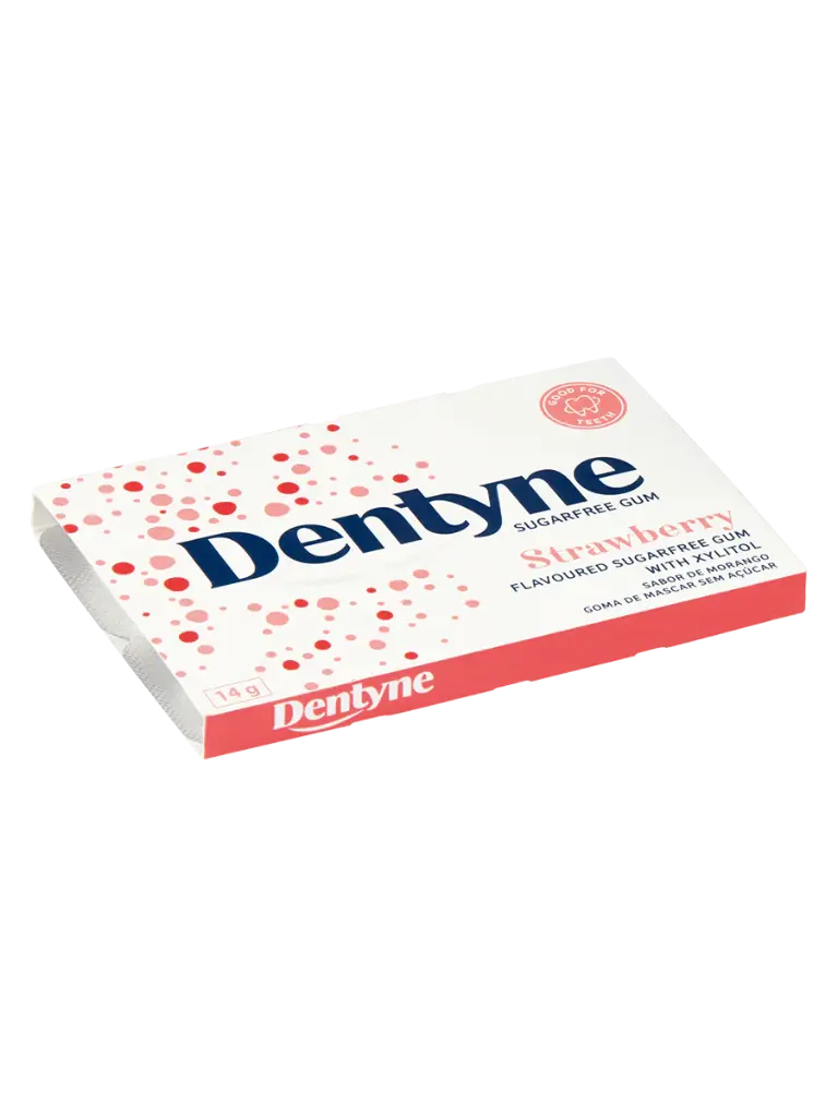 DENTYNE SUGARFREE GUM STRAWBERRY 14.5G