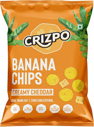 CRIZPO CREAMY CHEDDAR BANANA CHIPS 28G DXB