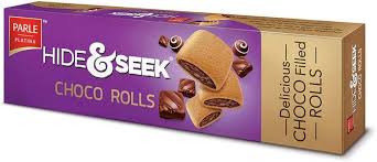 PARLE HIDE&SEEK CHOCO ROLL COOKIES 125G
