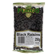 STANDARD BLACK RAISINS 250G