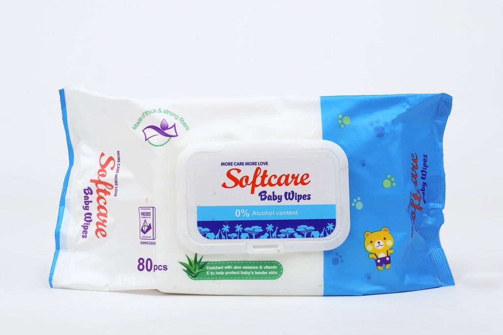 SOFTCARE BABY WIPES (80P)