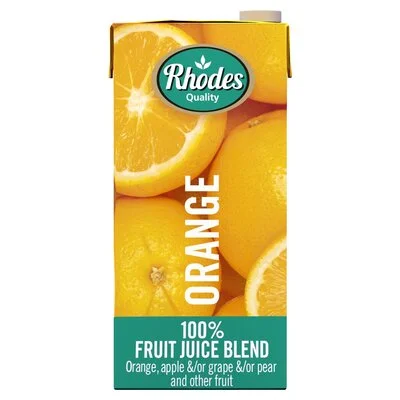 RHODES 100% ORANGE JUICE 1LTR