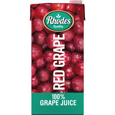 RHODES 100% RED GRAPE JUICE 1LTR
