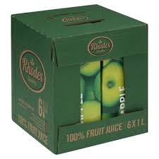 RHODES 100% APPLE JUICE 1LTS