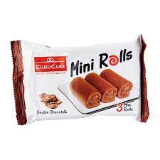 EUROCAKE MINI ROLL DOUBLE CHOCOLATE 60G