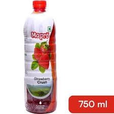 MAPRO STRAWBERRY FRUIT CRUSH IND (750ML)