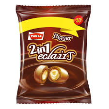 PARLE ECLAIRS 2 IN 1 CHOCOLATE IND (198G)