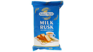[8906059372469] BAKERS WORLD MILK RUSK (100G)
