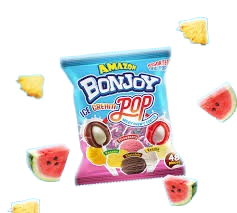 [6009713100827] AMAZON BONJOY LOLLIPOPS PACKET (48)