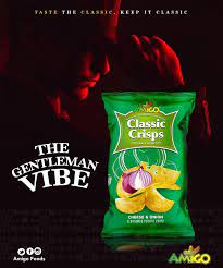 [6009652780128] AMIGO CLASSIC CRISPS SEA SALT & BALSAMIC VINEGAR 25G