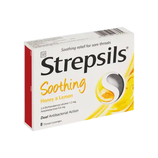 [6001106127695] STREPSILS SOOTHING HONEY & LEMON 8'S