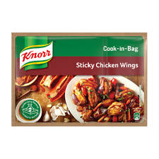 [6001087013024] KNORR COOK IN A  BAG SPICY STICKY CHICKEN WINGS