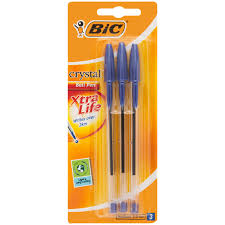 [6001539100951] BIC CRYSTAL EXTRA LIFE BLISTER BLUE 3
