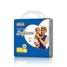 [DTH0000000002002] SOFTCARE DIAPERS GOLD 42PCS