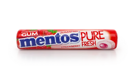 [8935001724537] MENTOS SUGARFREE STRAWBERRY GUM ROLL 15G