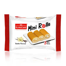 [6291100600083] EURO CAKE VANILLA MINI ROLL 60G DXB