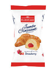 [6291100608539] EURO CAKE JUMBO CROISSANT STRAWBERRY 50G DXB