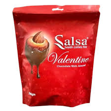 [718179683893] SALSA VALENTINE CHOCOLATE WITH ALMOND 500G DXB