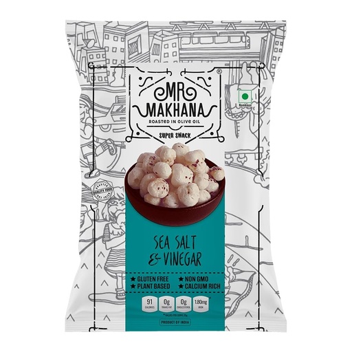 [8908006646128] MR MAKHANA SEA SALT & VINEGAR 25G