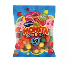 [6009644993956] AMAZON FRUITY MONSTA GUM BALLS