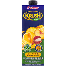 [6001299029134] KRUSH 100% FRUIT JUICE PEACH 1LTR