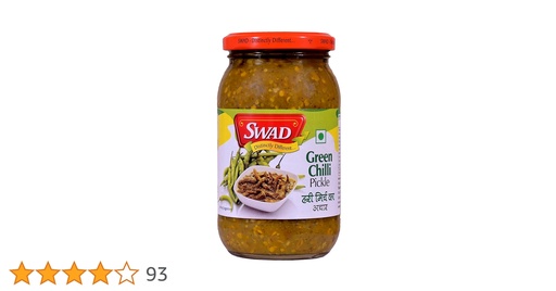 [608171030248] SWAD GREEN CHILLI PICKLE 400G