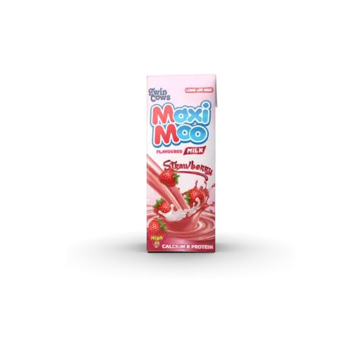 [6009709823655] TWIN COWS MAXI MOO STRAWBERRY 250MLS