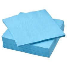 [BLUE N-CLE-CLE-PAC-687] BLUE NAPKINS