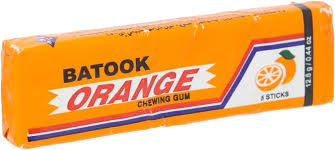 [796648103158] BATOOK ORANGE CHEWING GUM 12.5G