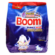 [6009644929917] BOOM BUBBLE PLUS WASHING POWDER (1KG)