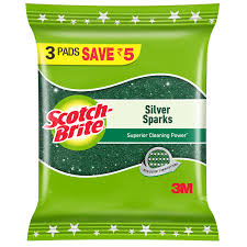[8901361372541] SCOTCH BRITE SILVER SCRUB 3 PAD IND